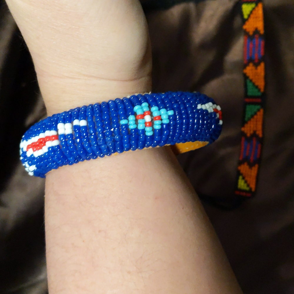 2 Native American Beaded Bracelets - image 3